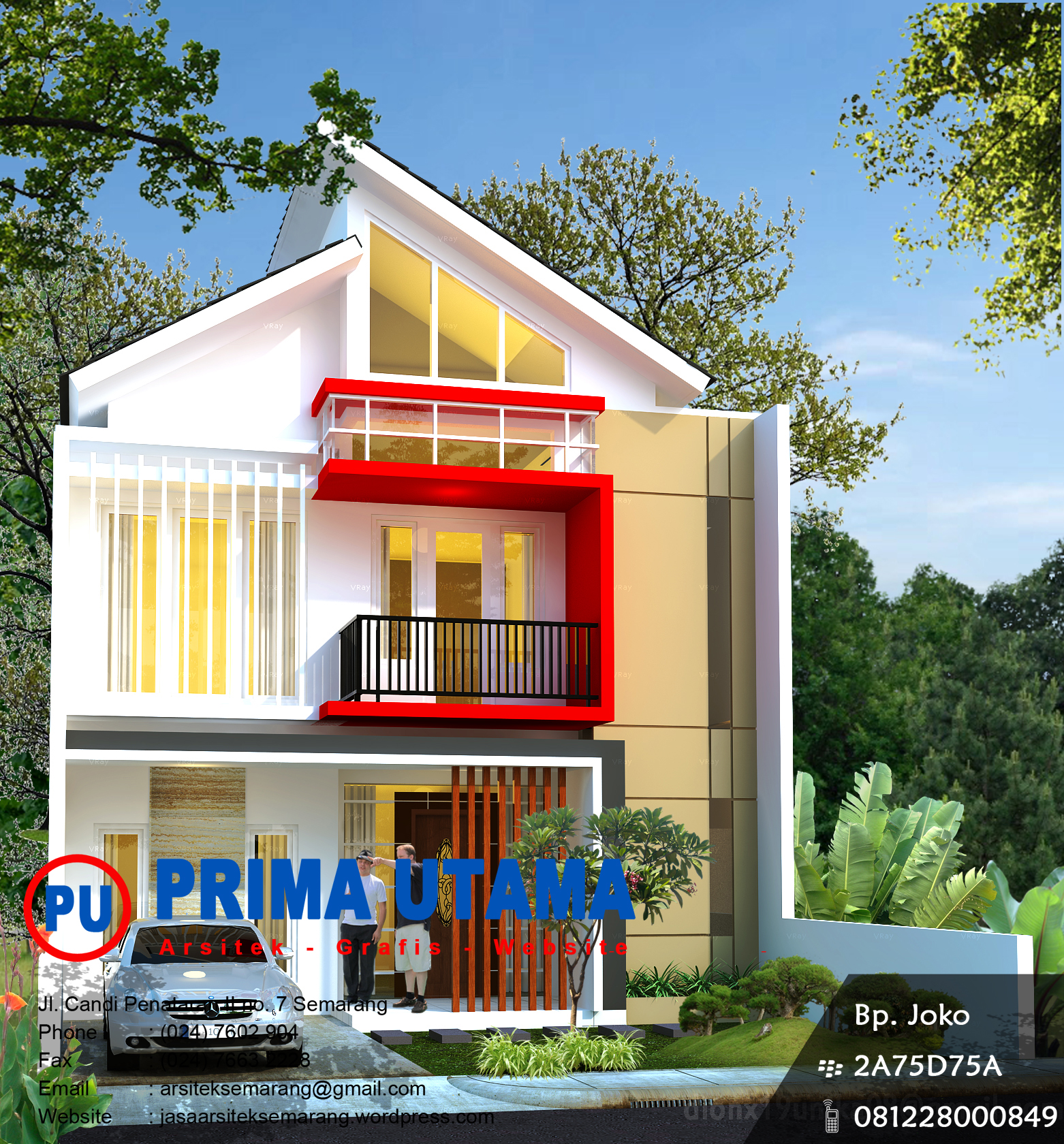 Jasa Desain Rumah Tinggal  di Semarang Jawa Tengah CV 