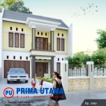 Arsitektur Desain Rumah Minimalis 2 Lantai Bp. Aphin di Makassar