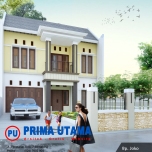 Arsitektur Desain Rumah Minimalis 2 Lantai Bp. Aphin di Makassar