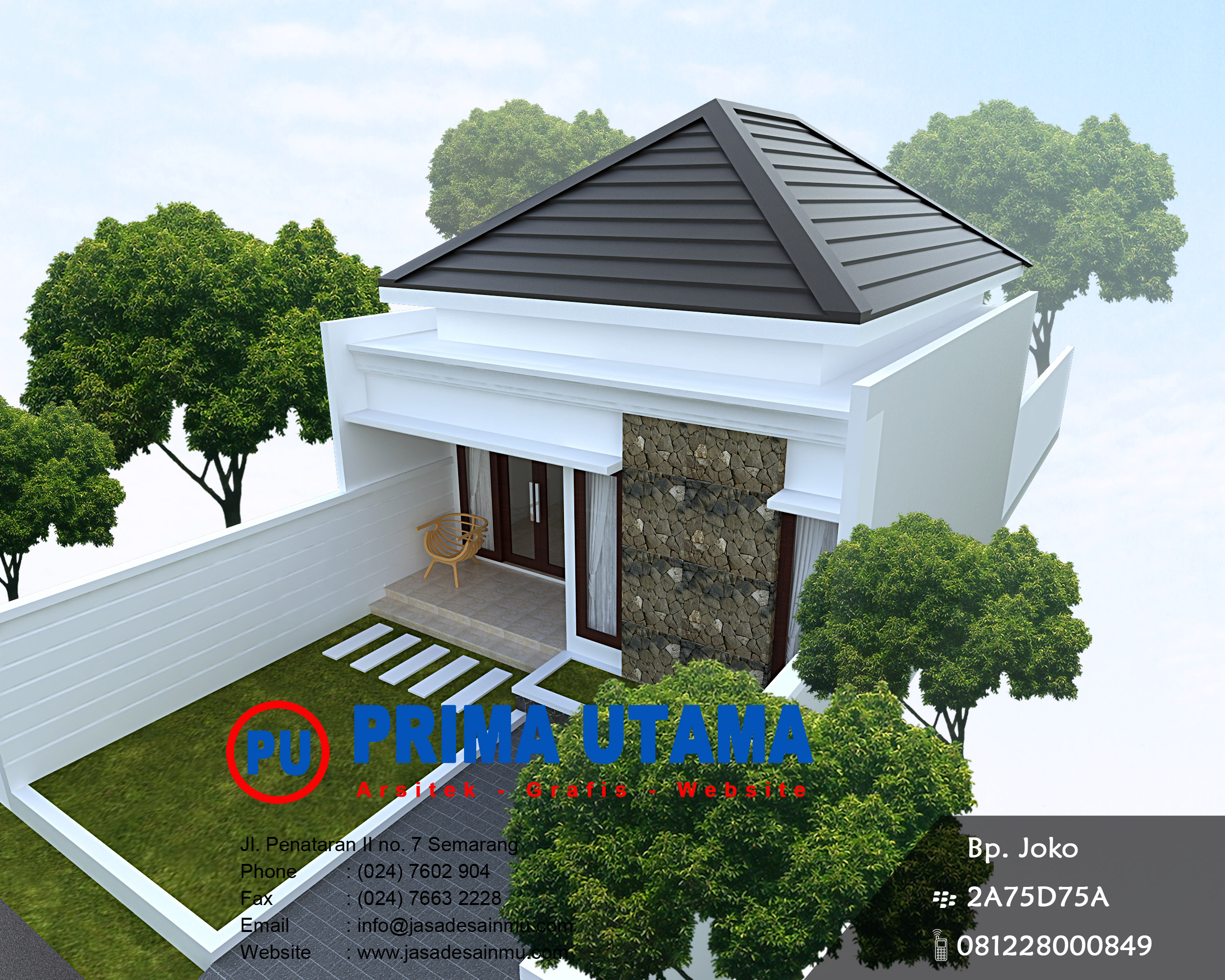 Jasa Arsitek Semarang - Desain Rumah Arsitektur Tropis 