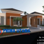 Desain Arsitektur 3D Rumah Minimalis Modern di Perumahan BSB Ciputra Semarang